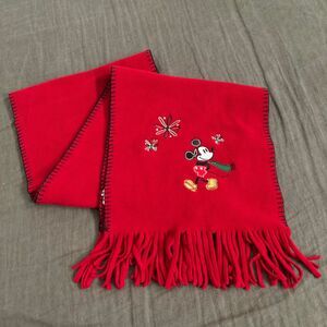 mickey mouse fleece scarf